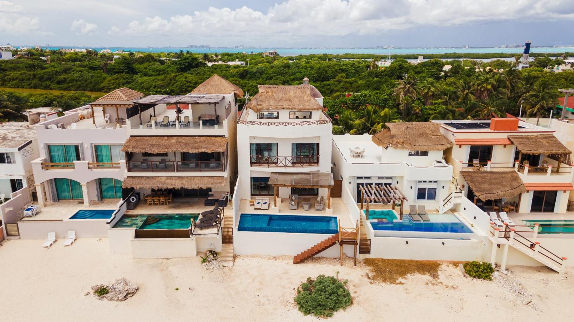 Villa Casa Javi- Ocean Front Located Mid Isla Mujeres Exterior foto